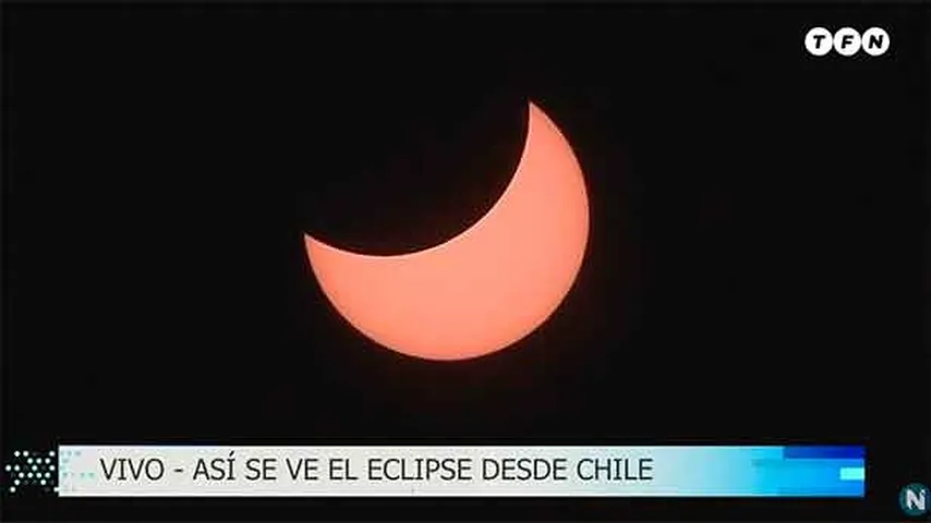 En las islas del océano Pacífico se vivió el primer lugar de observación. (Foto: Telefe Noticias)