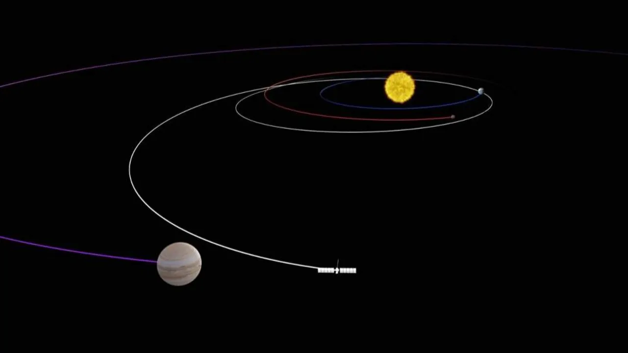 La misión tiene como objetivo llegar a Europa, una de las 95 lunas de Júpiter.